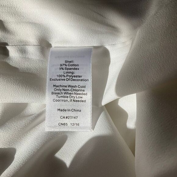 Talbots White Scallop Edge Embroidered Skirt, 4 richmom countryclub preppy - Picture 7 of 13